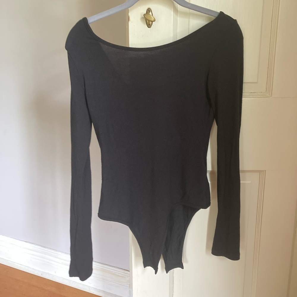 Ballet neck bodysuit